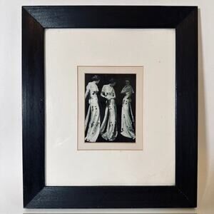Man Ray, George Hoy Ringer-Huene, Horst Black & White Framed Fashion Print VTG